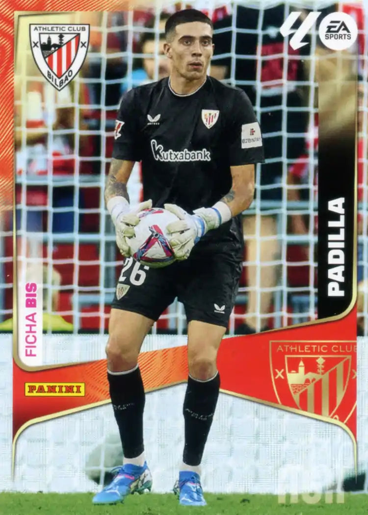 Cromo Trading Card Fútbol-Padilla-Athletic Club-Panini Megacracks 2025-2026-39 Bis-Basico