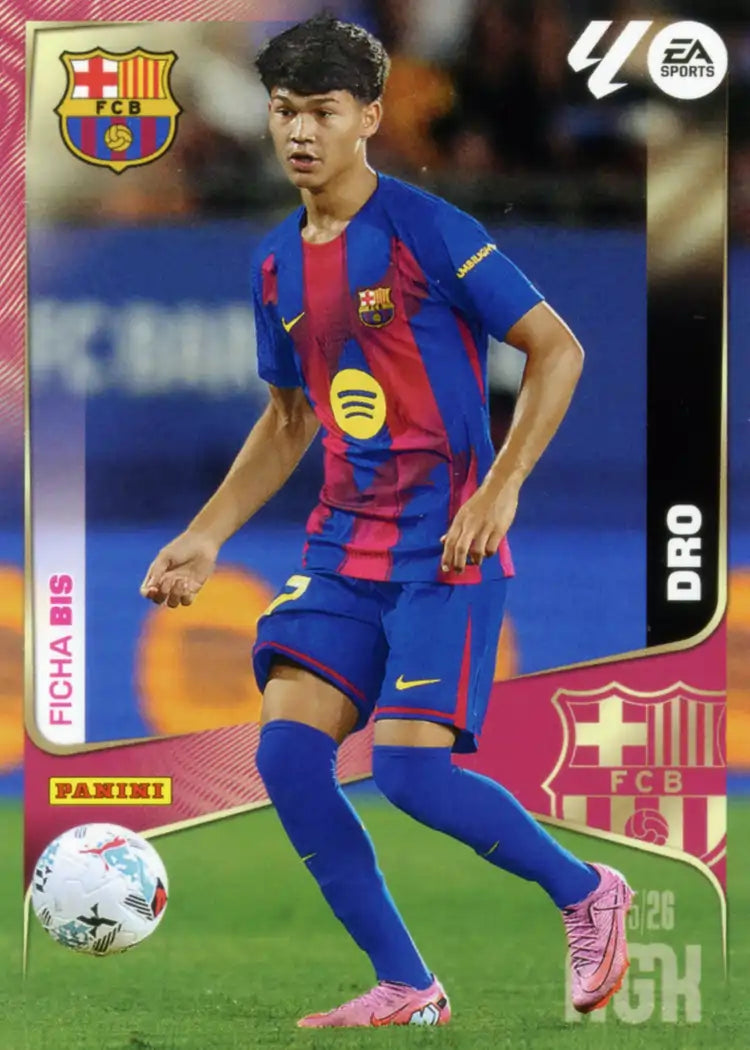 Cromo Trading Card Fútbol-Dro-FC Barcelona-Panini Megacracks 2025-2026-82 Bis-Basico
