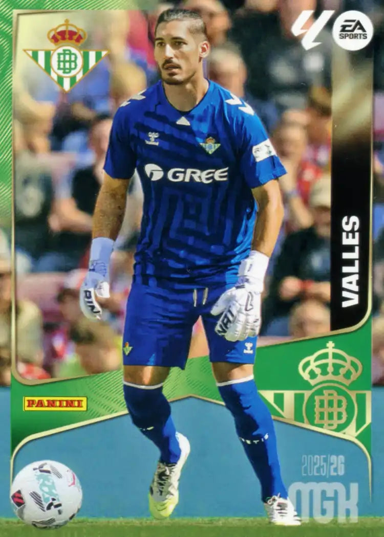Cromo Trading Card Fútbol-Valles-Real Betis-Panini Megacracks 2025-2026-92-Basico