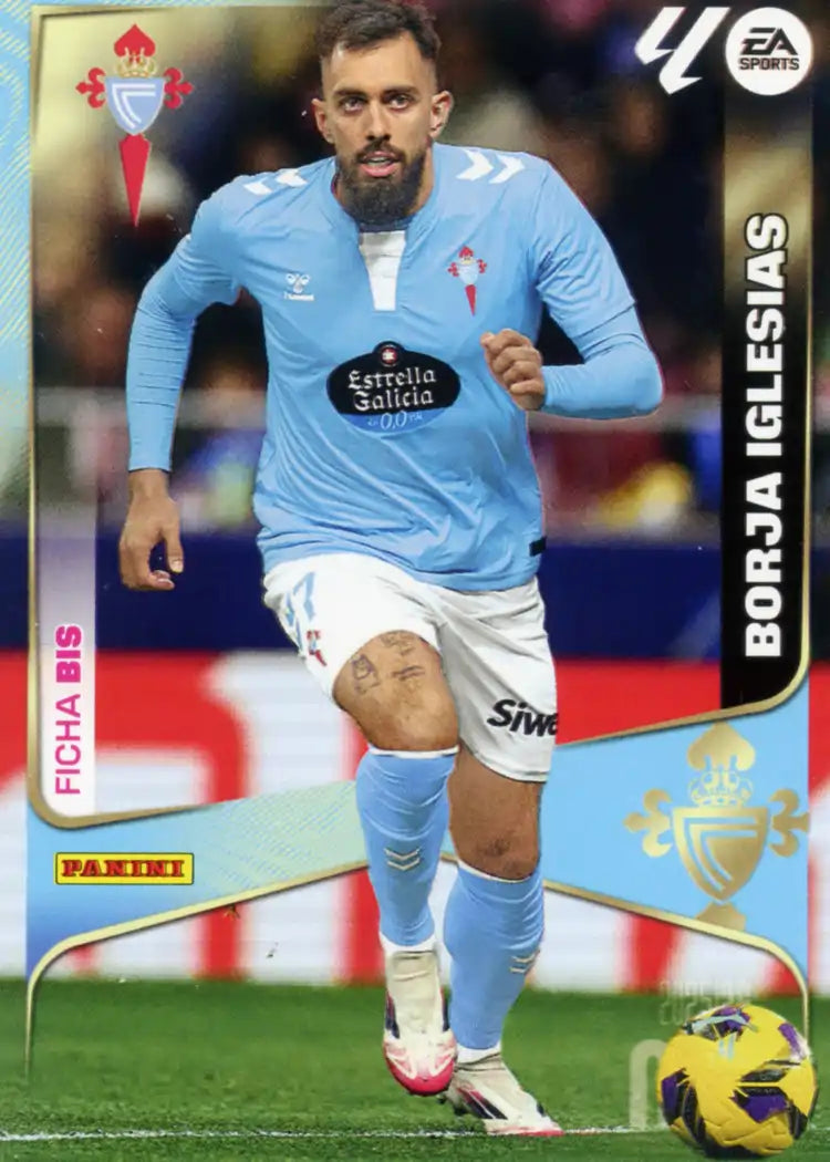 Cromo Trading Card Fútbol-Borja Iglesias-RC Celta-Panini Megacracks 2025-2026-123 Bis-Basico