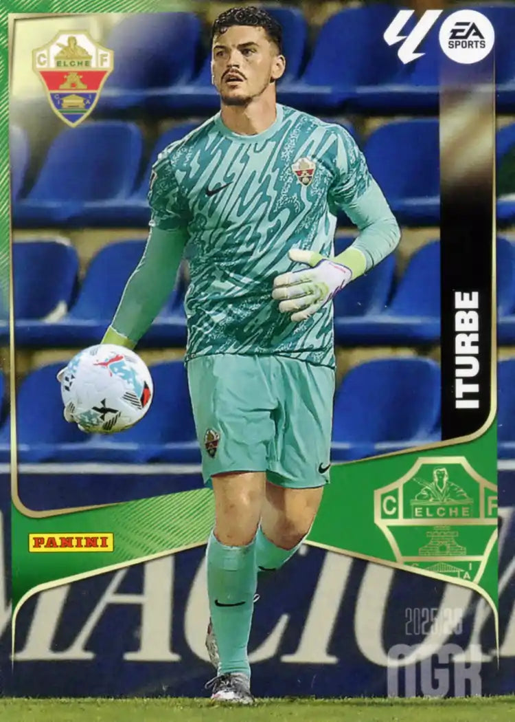 Cromo Trading Card Fútbol-Iturbe-Elche CF-Panini Megacracks 2025-2026-129-Basico