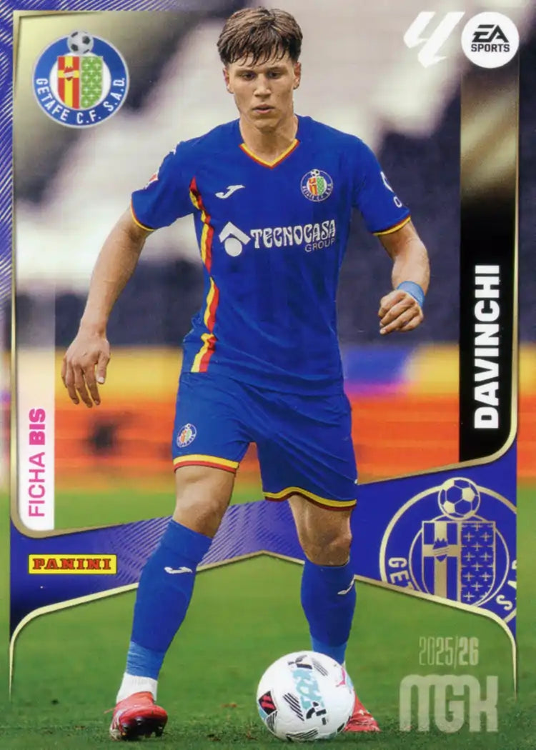 Cromo Trading Card Fútbol-Davinchi-Getafe CF-Panini Megacracks 2025-2026-171 Bis-Basico