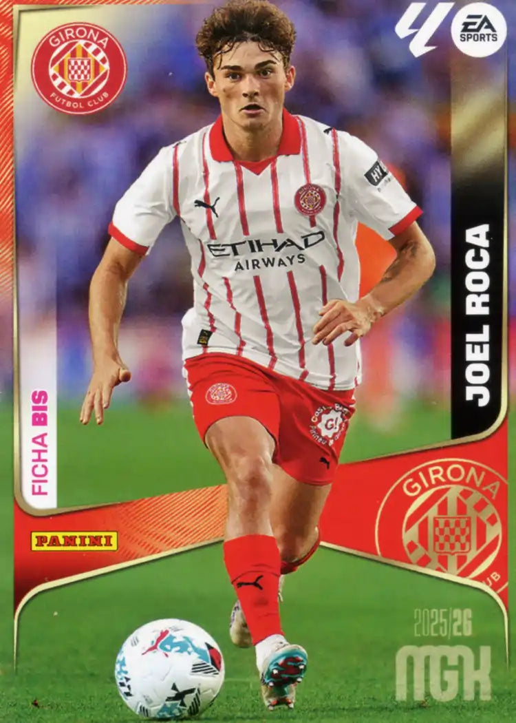 Cromo Trading Card Fútbol-Joel Roca-Girona FC-Panini Megacracks 2025-2026-189 Bis-Basico