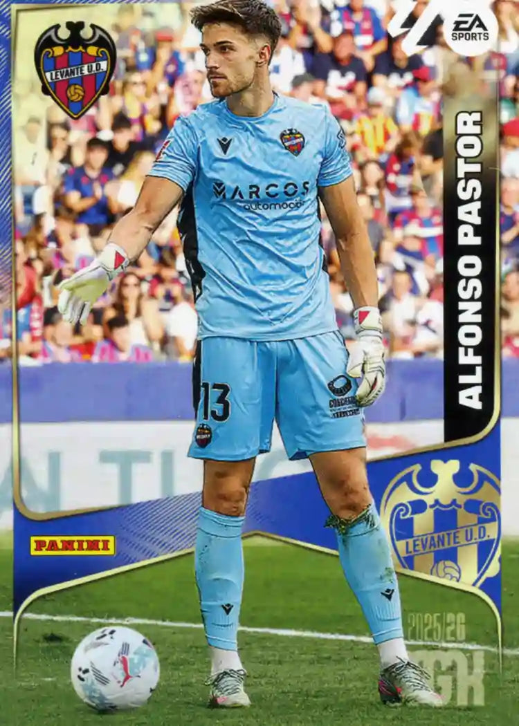 Cromo Trading Card Fútbol- Alfonso Pastor-Levante UD-Panini Megacracks 2025-2026-201-Basico