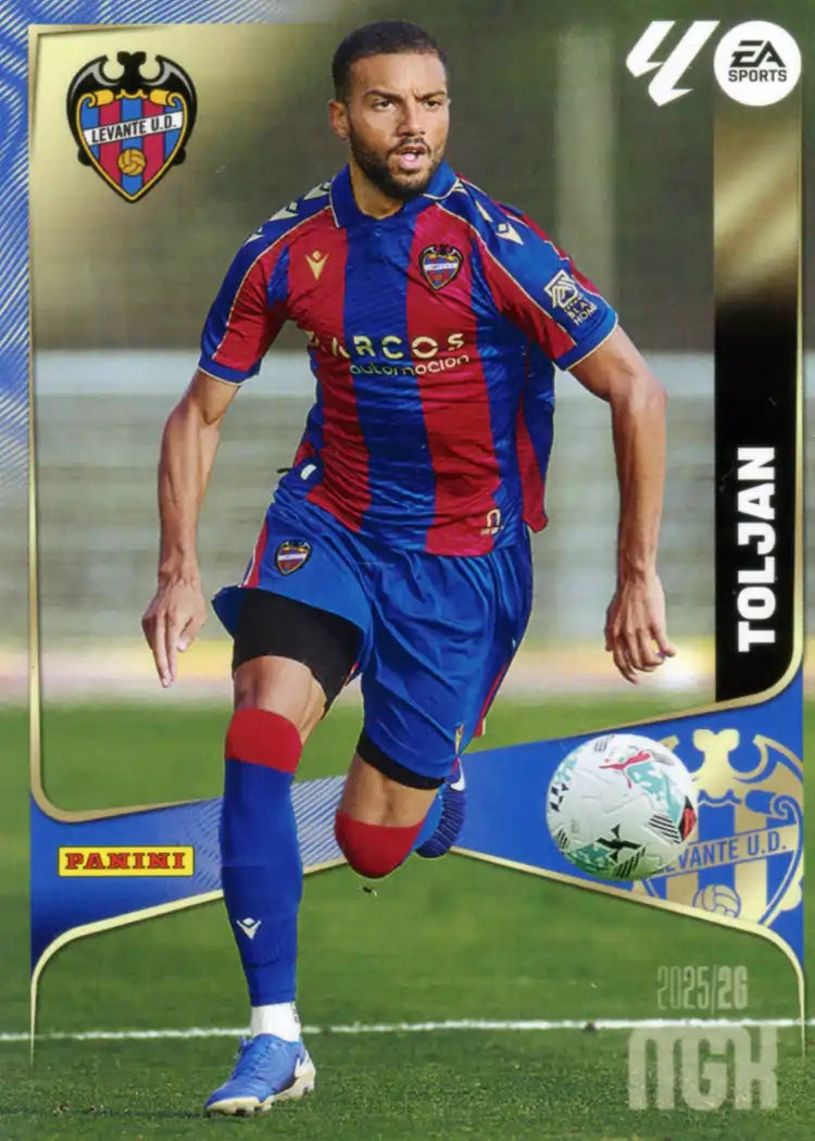 Cromo Trading Card Fútbol-Toljan-Levante UD-Panini Megacracks 2025-2026-202-Basico
