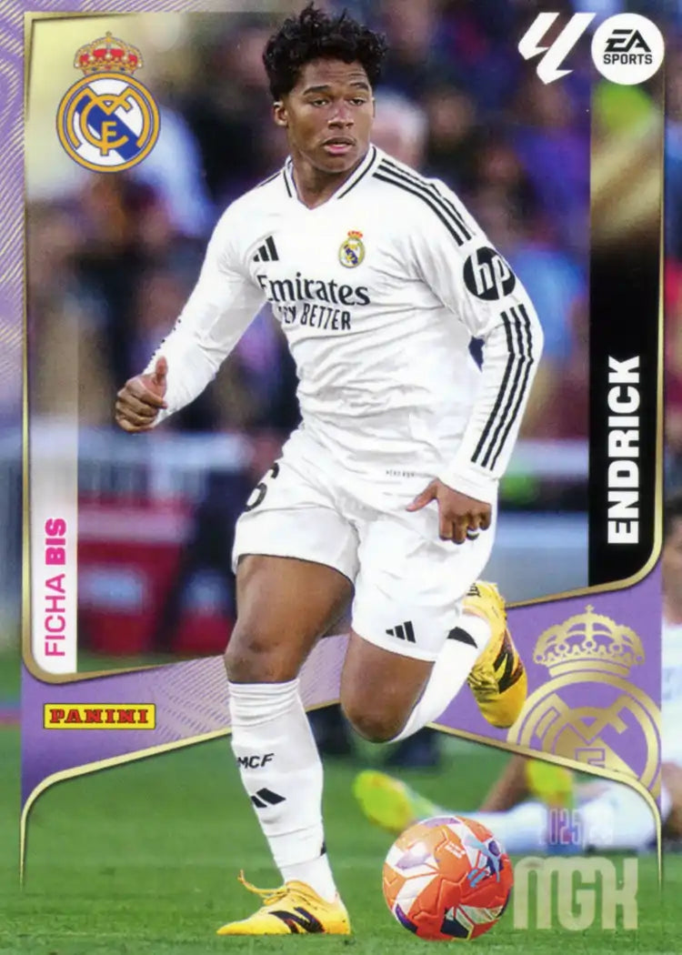 Cromo Trading Card Fútbol-Endrick-Real Madrid-Panini Megacracks 2025-2026-231 Bis-Basico
