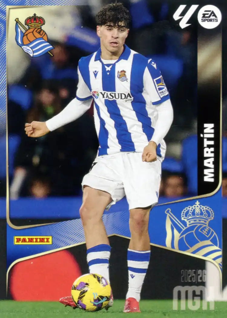 Cromo Trading Card Fútbol-Martin-Real Sociedad-Panini Megacracks 2025-2026-311-Basico