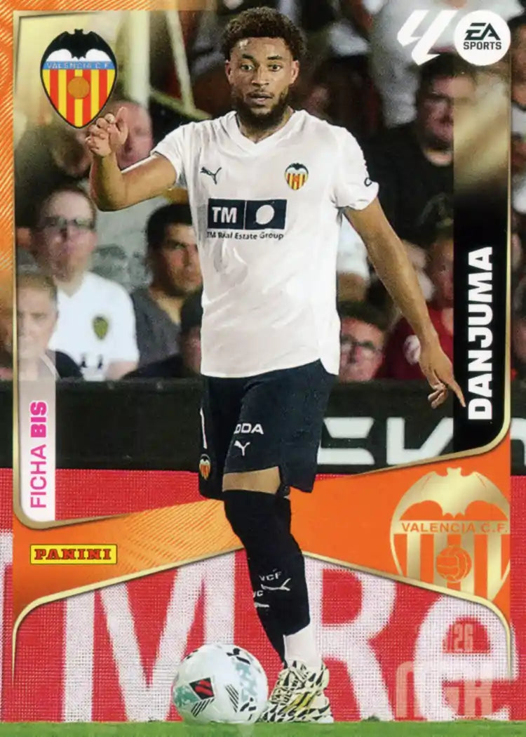 Cromo Trading Card Fútbol-Danjuma-Valencia CF-Panini Megacracks 2025-2026-358 Bis-Basico