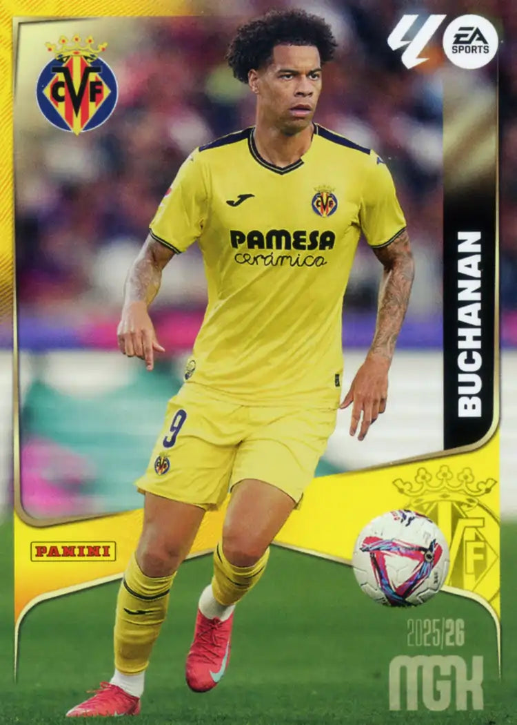 Cromo Trading Card Fútbol-Buchanan-Villarreal CF-Panini Megacracks 2025-2026-373-Basico