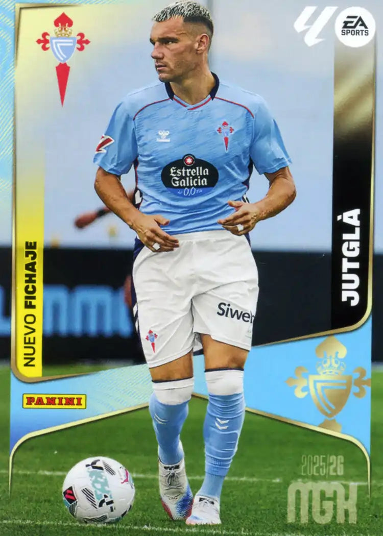 Cromo Trading Card Fútbol-Jutgla- RC Celta -Panini Megacracks 2025-2026-443-Nuevos Fichajes