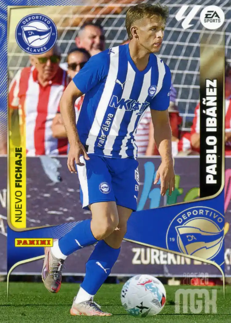 Cromo Trading Card Fútbol-Pablo Ibañez- Deportivo Alavés -Panini Megacracks 2025-2026-446-Nuevos Fichajes
