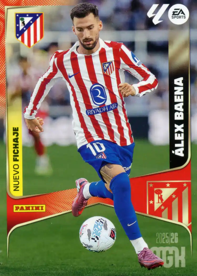 Cromo Trading Card Fútbol-Alex Baena- Atlético de Madrid-Panini Megacracks 2025-2026-447-Nuevos Fichajes