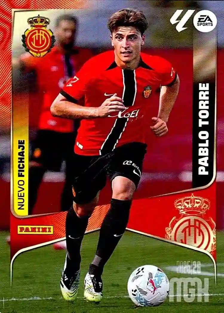 Cromo Trading Card Fútbol-Pablo Torre- RC Mallorca-Panini Megacracks 2025-2026-448-Nuevos Fichajes