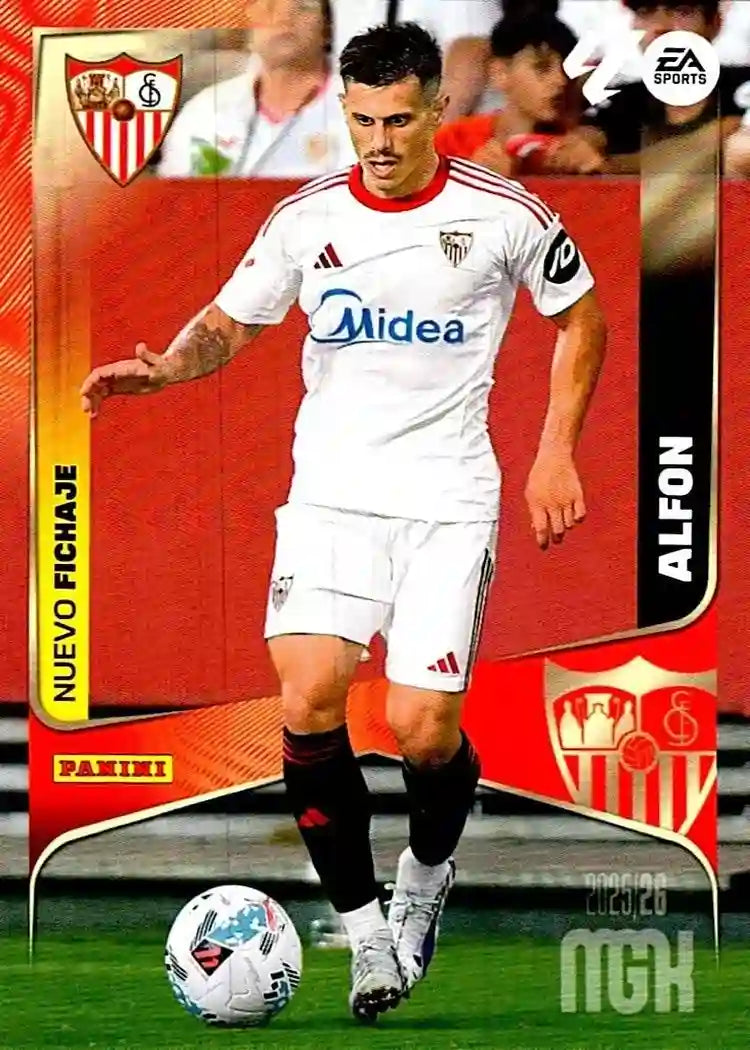 Cromo Trading Card Fútbol-Alfon- Sevilla FC-Panini Megacracks 2025-2026-449-Nuevos Fichajes