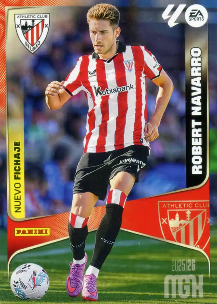 Cromo Trading Card Fútbol-Robert Navarro- Athletic Club-Panini Megacracks 2025-2026-451-Nuevos Fichajes