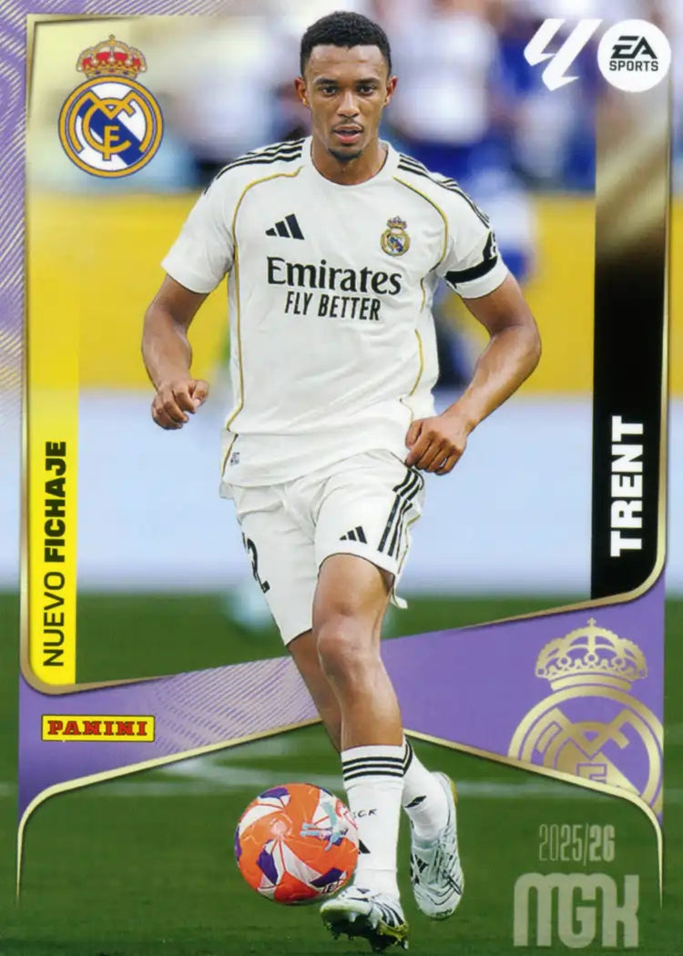 Cromo Trading Card Fútbol-Trent- Real Madrid-Panini Megacracks 2025-2026-452-Nuevos Fichajes