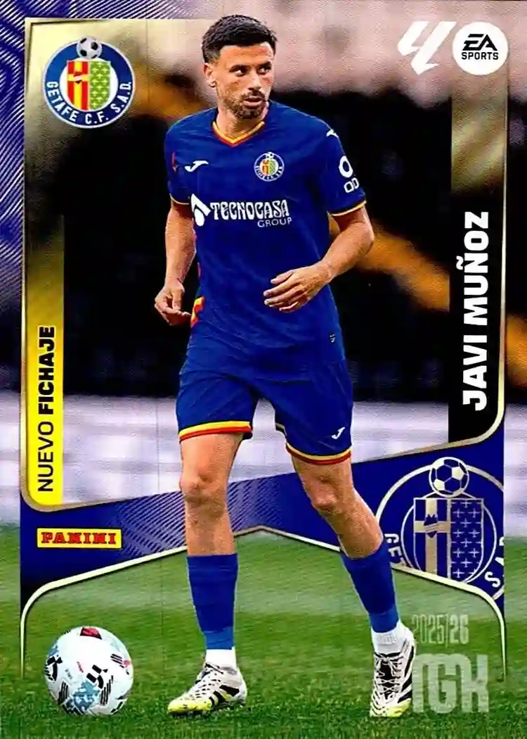 Cromo Trading Card Fútbol-Javi Muñoz- Getafe FC-Panini Megacracks 2025-2026-454-Nuevos Fichajes