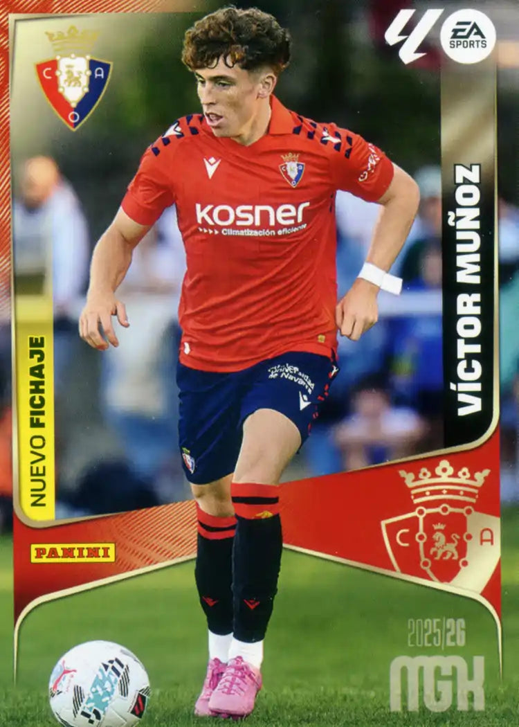 Cromo Trading Card Fútbol-Victor Muñoz-CA Osasuna-Panini Megacracks 2025-2026-455-Nuevos Fichajes