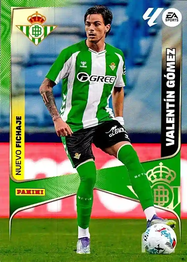 Cromo Trading Card Fútbol-Valentin Gomez- Real Betis-Panini Megacracks 2025-2026-458-Nuevos Fichajes