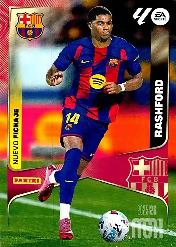 Cromo Trading Card Fútbol-Rashford- FC Barcelona-Panini Megacracks 2025-2026-462-Nuevos Fichajes