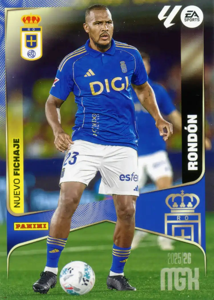 Cromo Trading Card Fútbol-Rondon-Real Oviedo-Panini Megacracks 2025-2026-463-Nuevos Fichajes