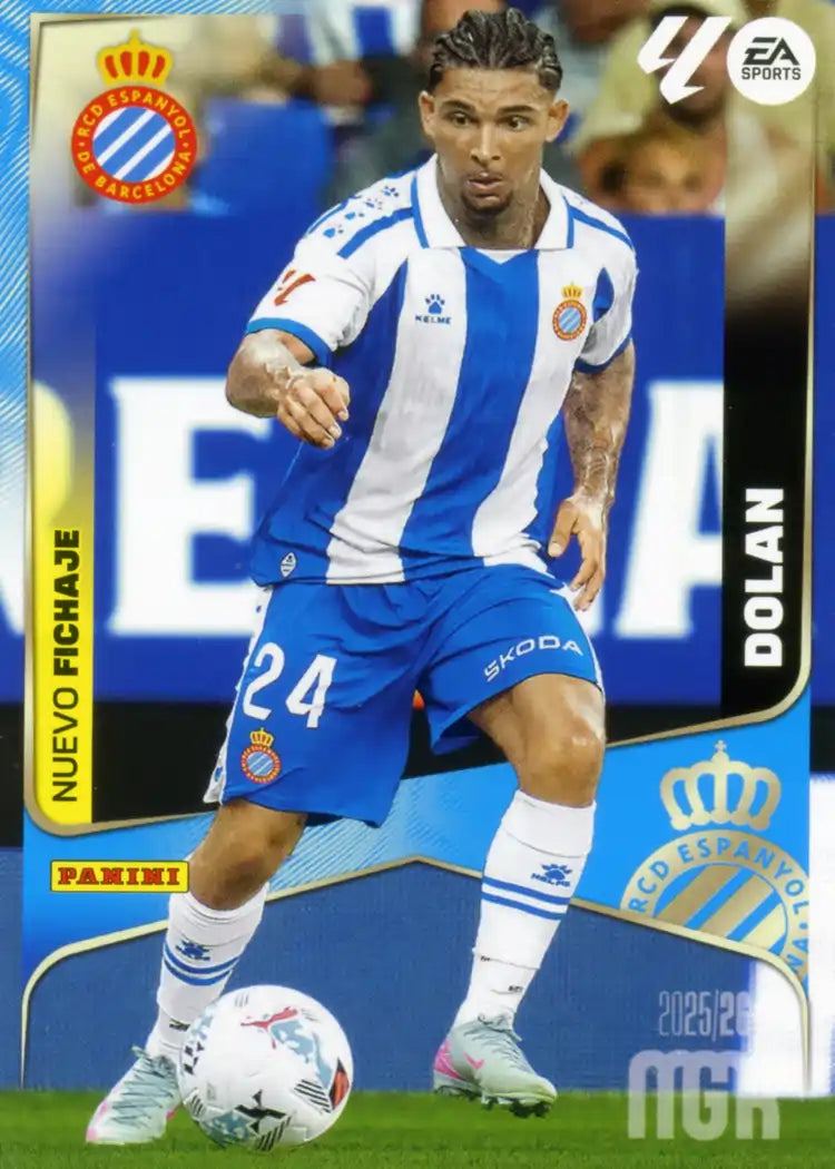 Cromo Trading Card Fútbol-Dolan- RCD Espanyol -Panini Megacracks 2025-2026-465-Nuevos Fichajes