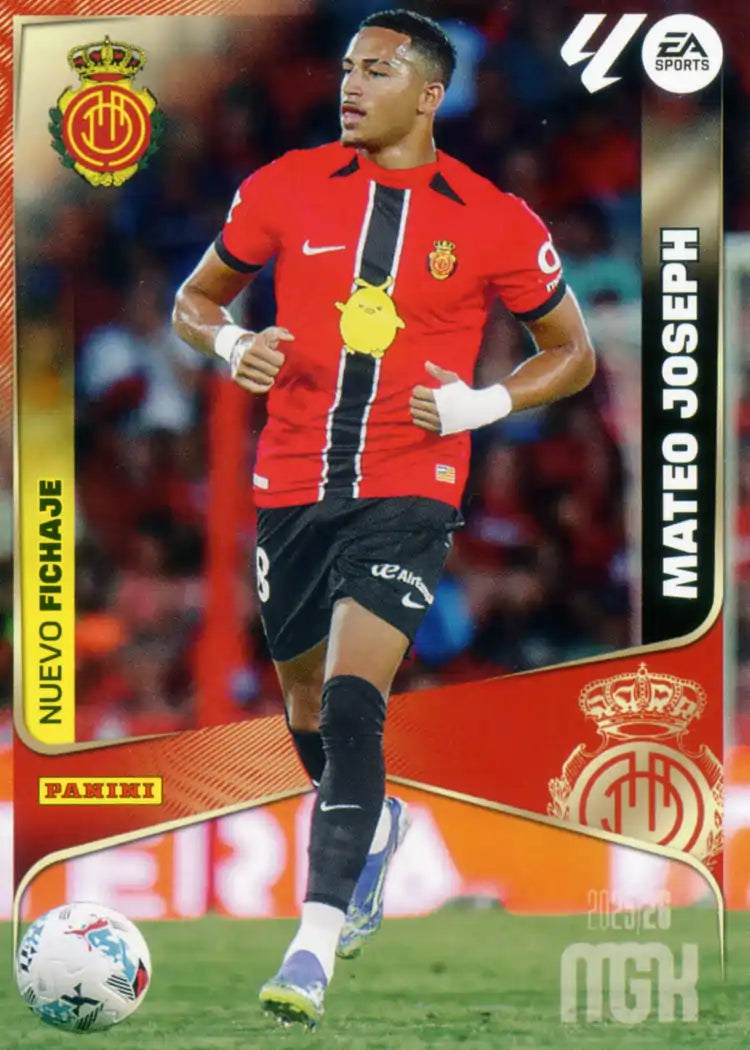 Cromo Trading Card Fútbol-Mateo Joseph- RC Mallorca-Panini Megacracks 2025-2026-468-Nuevos Fichajes