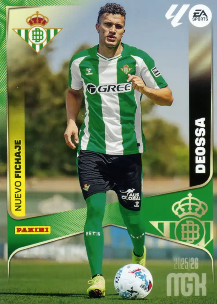 Cromo Trading Card Fútbol-Deossa- Real Betis-Panini Megacracks 2025-2026-469-Nuevos Fichajes