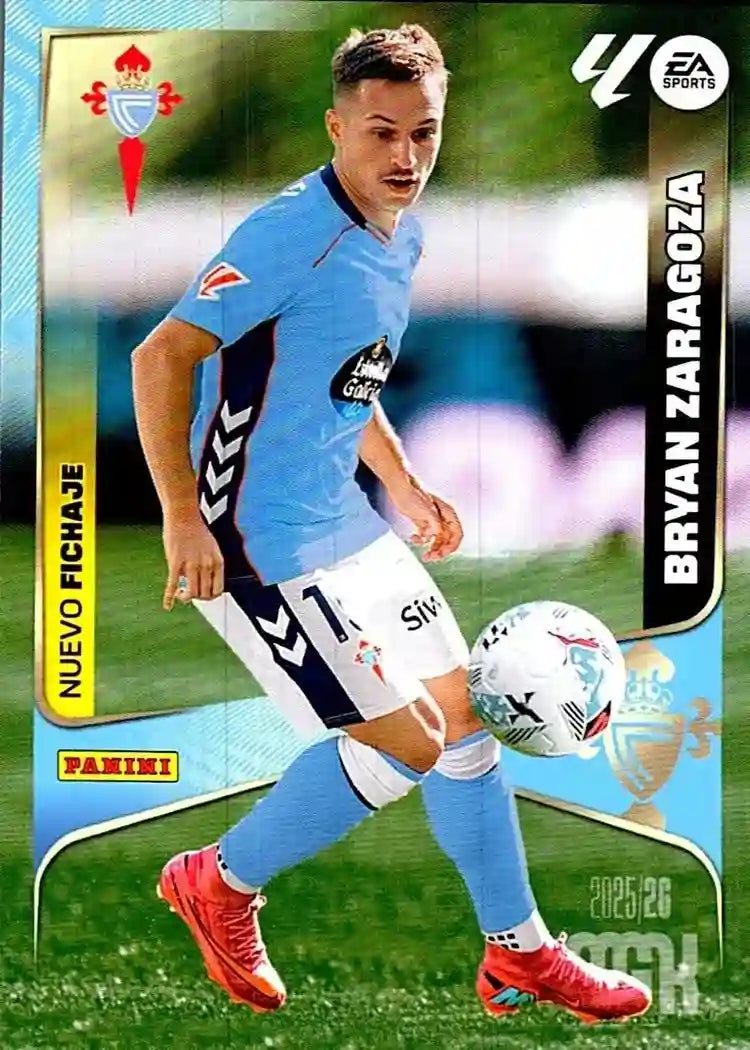 Cromo Trading Card Fútbol-Bryan Zaragoza- RC Celta -Panini Megacracks 2025-2026-471-Nuevos Fichajes