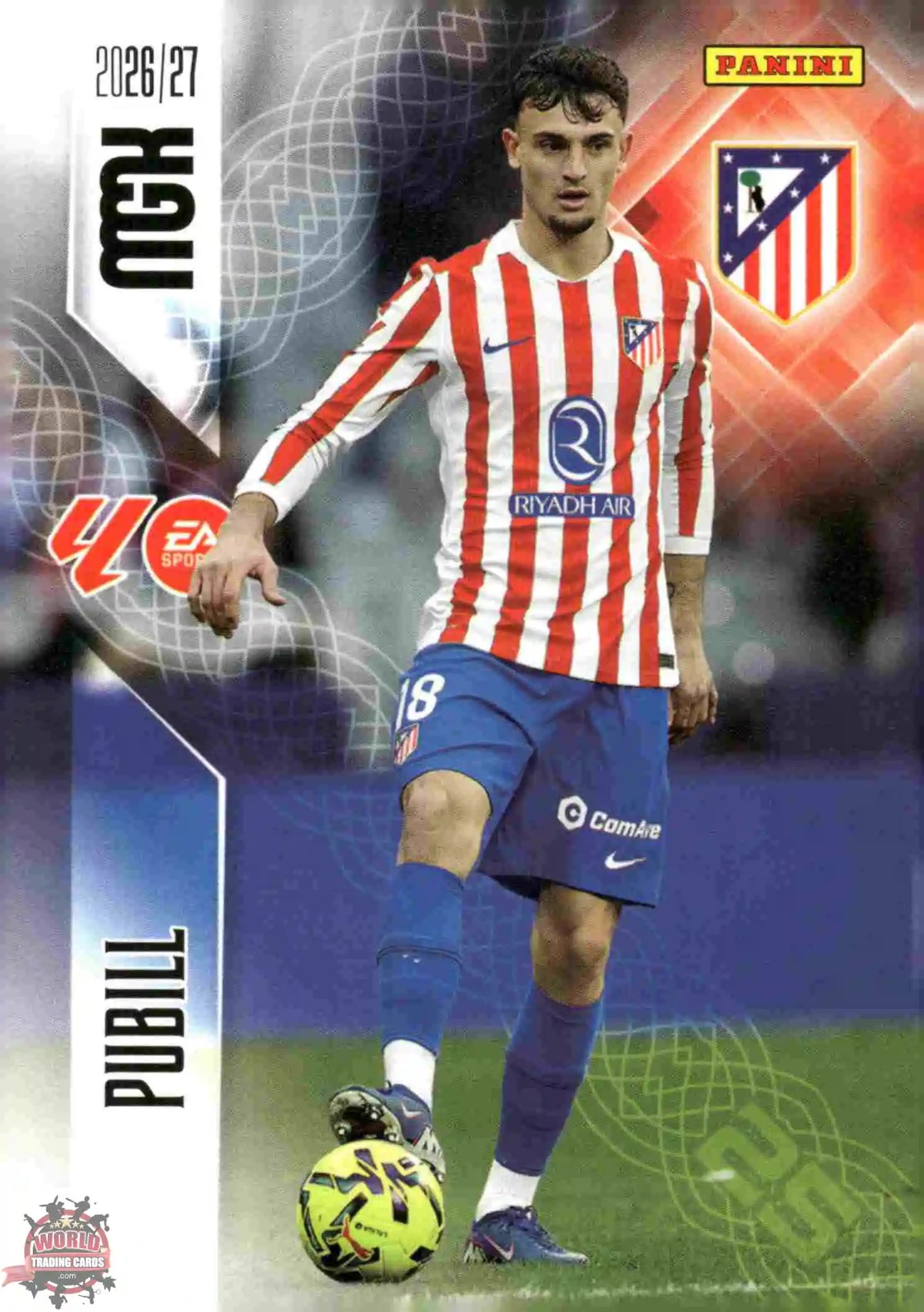 Panini | Megacracks | 2026-2027 | #060 | Pubill | Atlético de Madrid | Basico