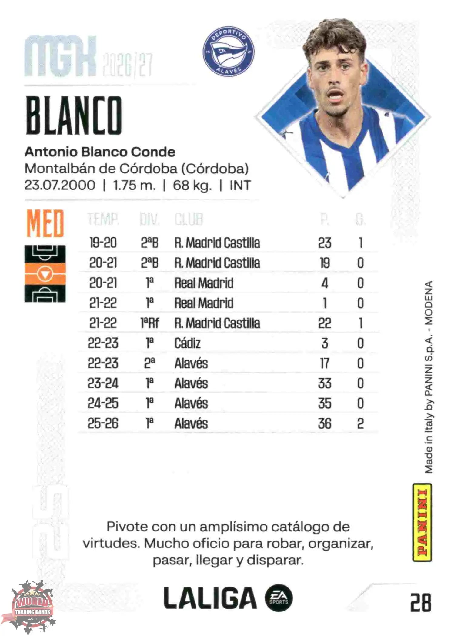 Panini | Megacracks | 2026-2027 | #028 | Blanco | Deportivo Alavés | Basico