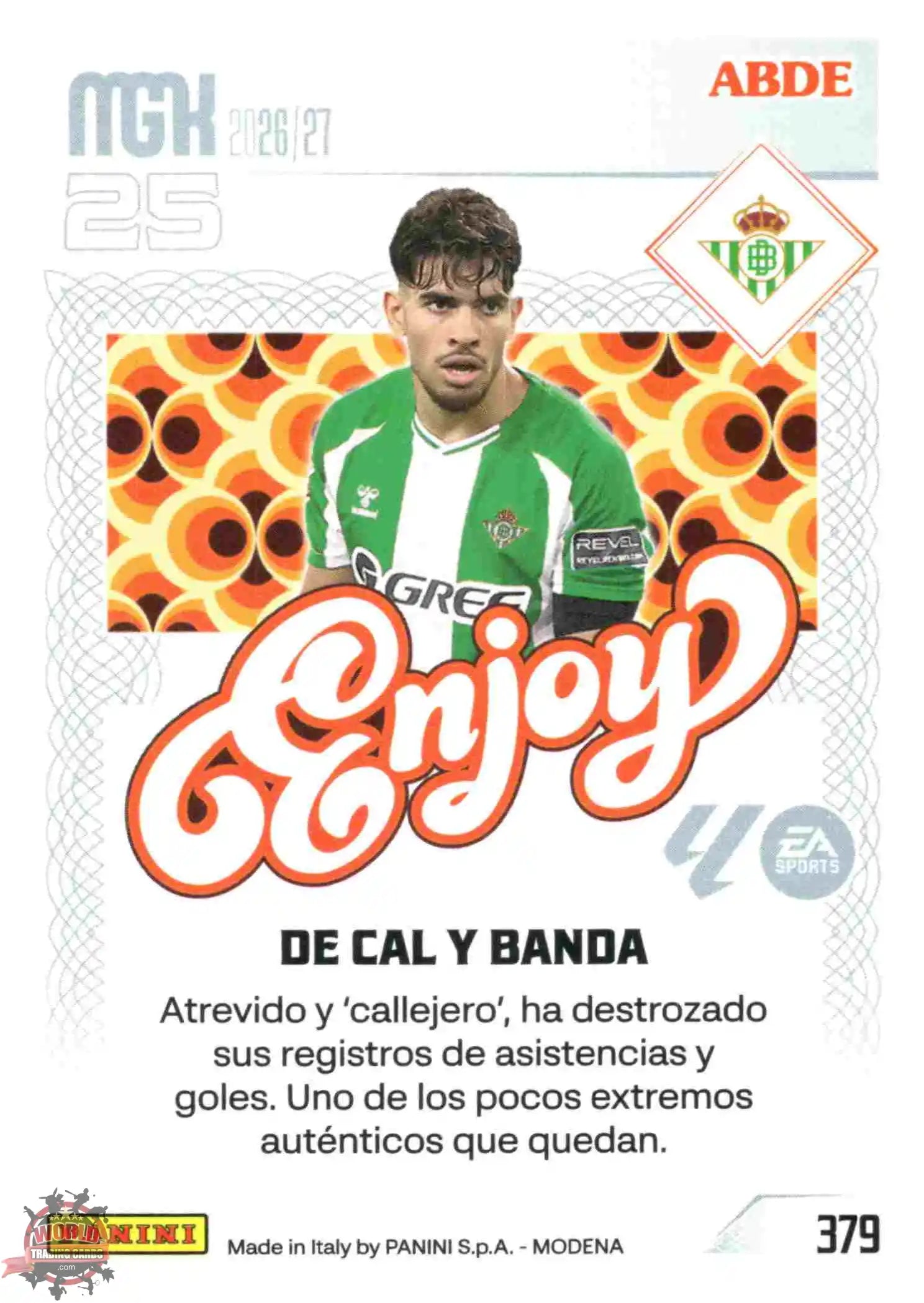 Panini | Megacracks | 2026-2027 | #379 | Abde | Real Betis | Enjoy