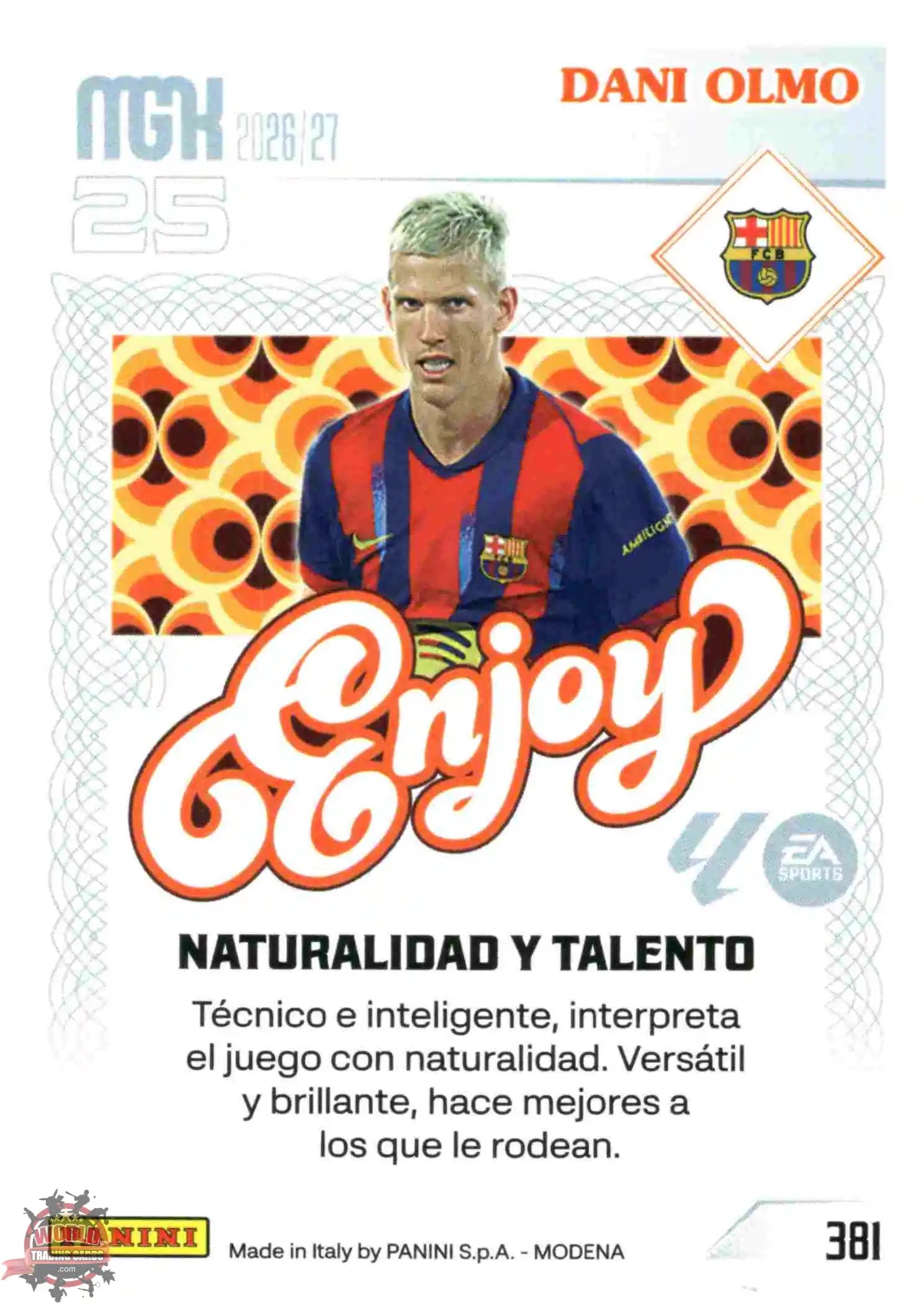 Panini | Megacracks | 2026-2027 | #381 | Dani Olmo | FC Barcelona | Enjoy