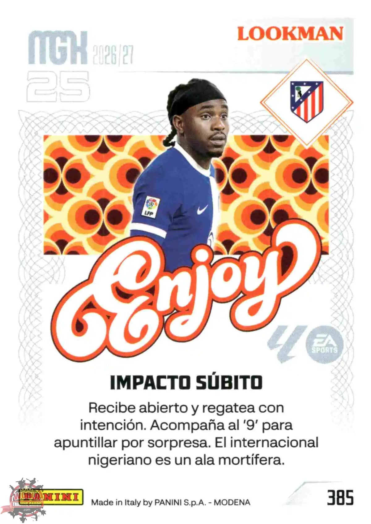 Panini | Megacracks | 2026-2027 | #385 | Lookman | Atlético de Madrid | Enjoy