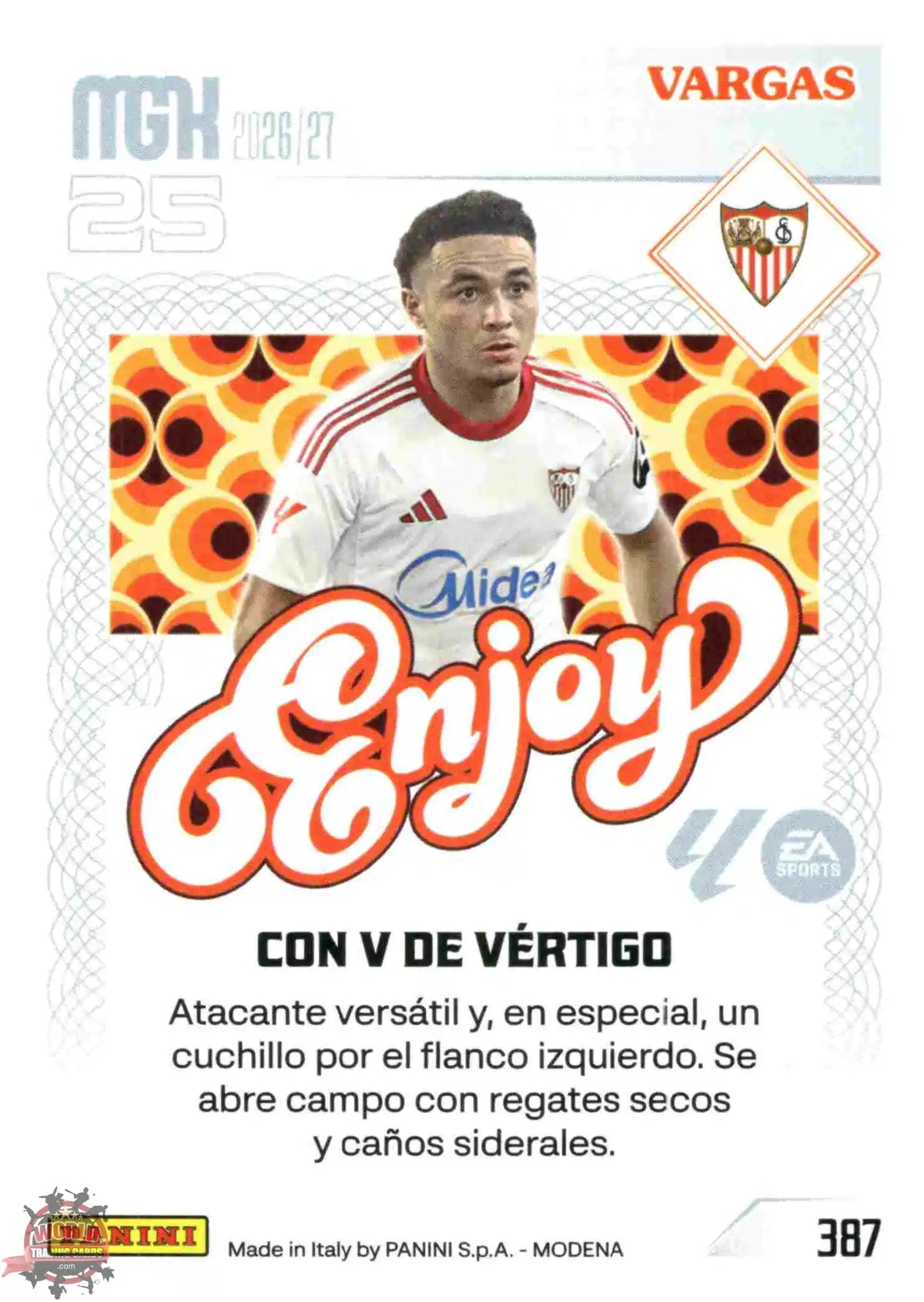 Panini | Megacracks | 2026-2027 | #387 | Vargas | Sevilla FC | Enjoy