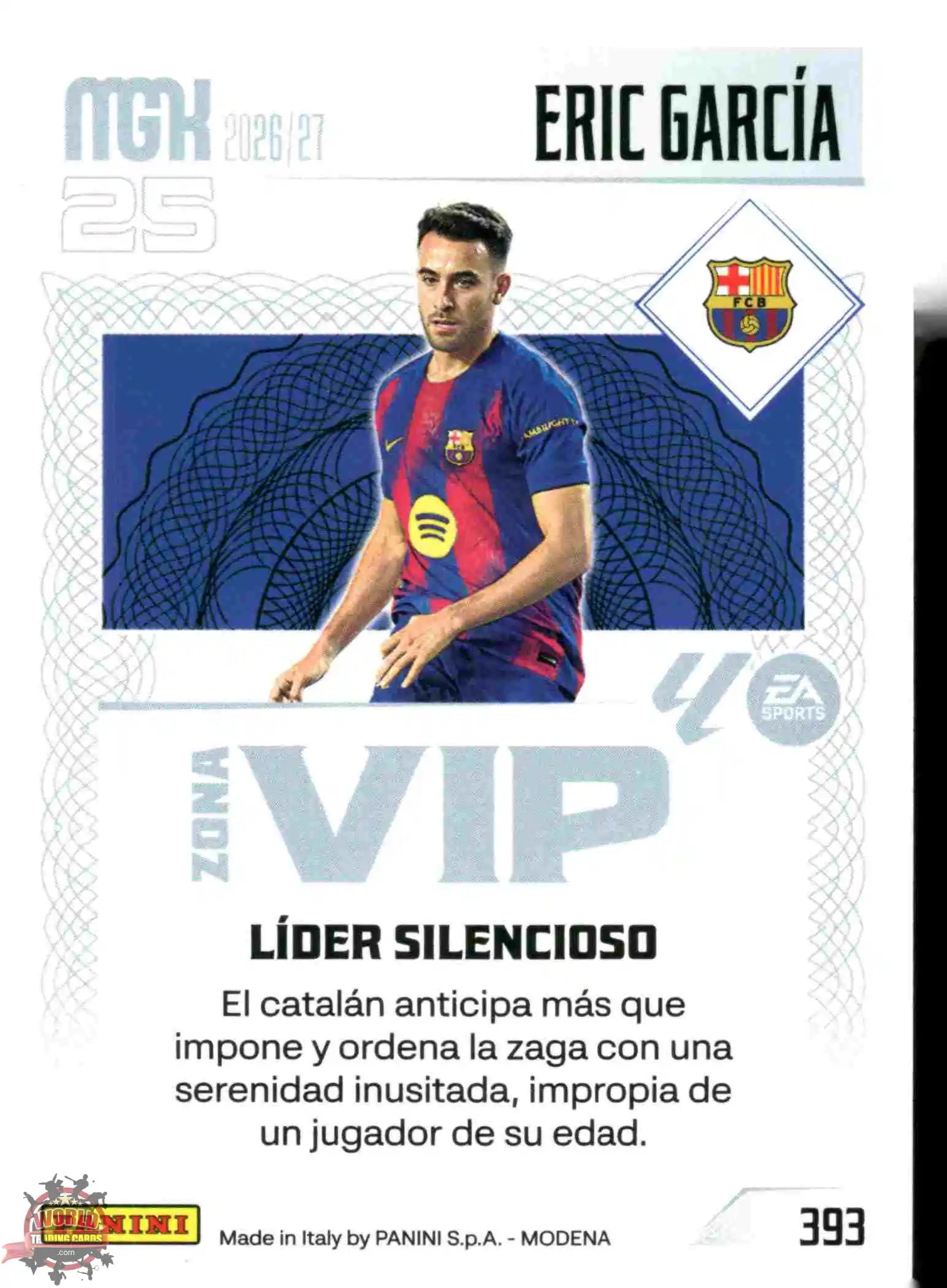 Panini | Megacracks | 2026-2027 | #393 | Eric García | FC Barcelona | Zona Vip