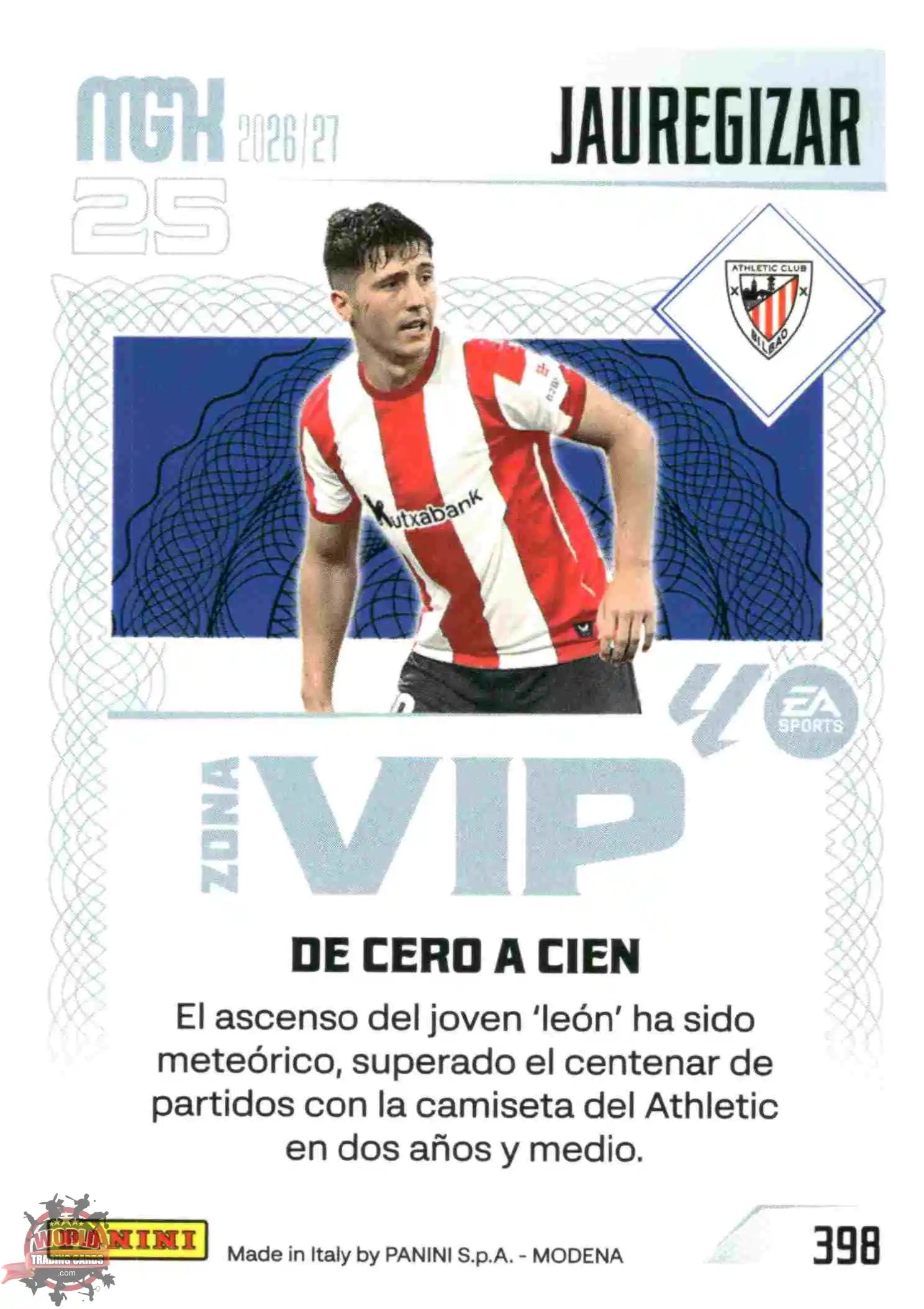 Panini | Megacracks | 2026-2027 | #398 | Jauregizar | Athletic Club | Zona Vip
