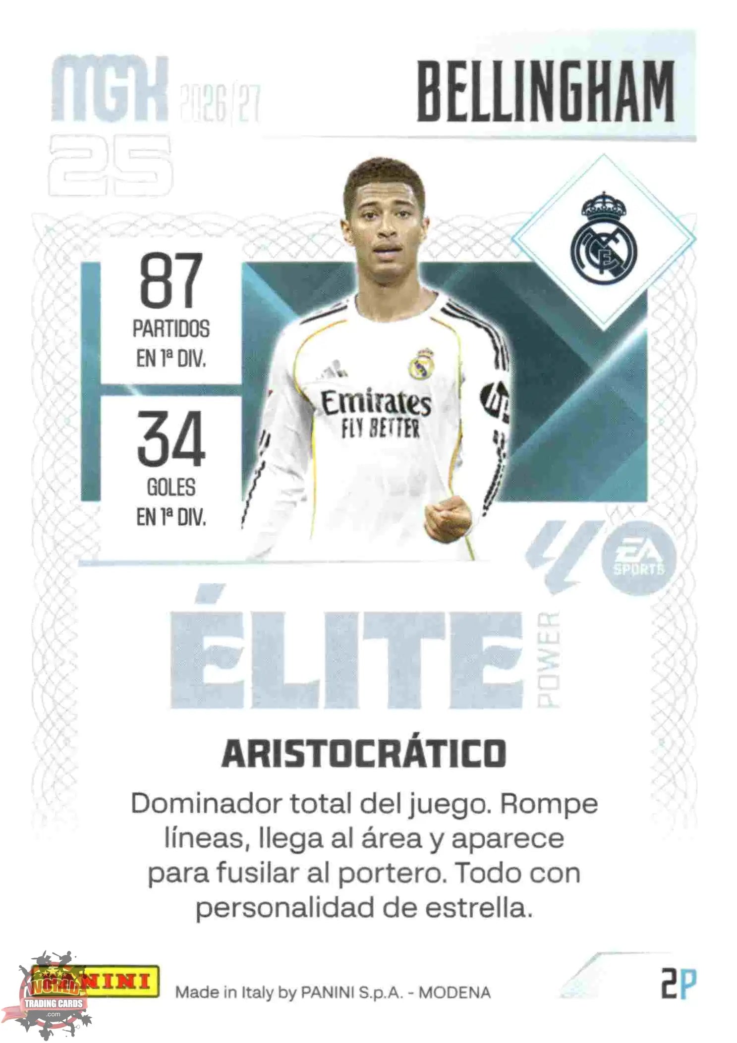 Panini | Megacracks | 2026-2027 | #002P | Bellingham | Real Madrid | Elite Power
