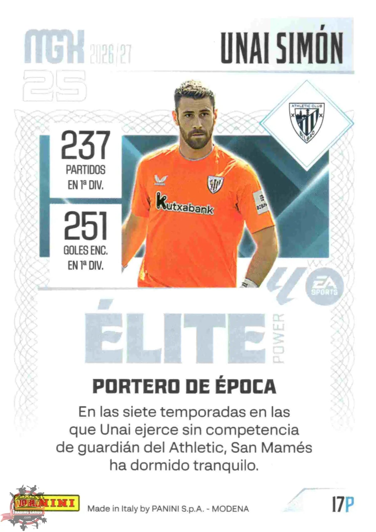 Panini | Megacracks | 2026-2027 | #017P | Unai Simón | Athletic Club | Elite Power