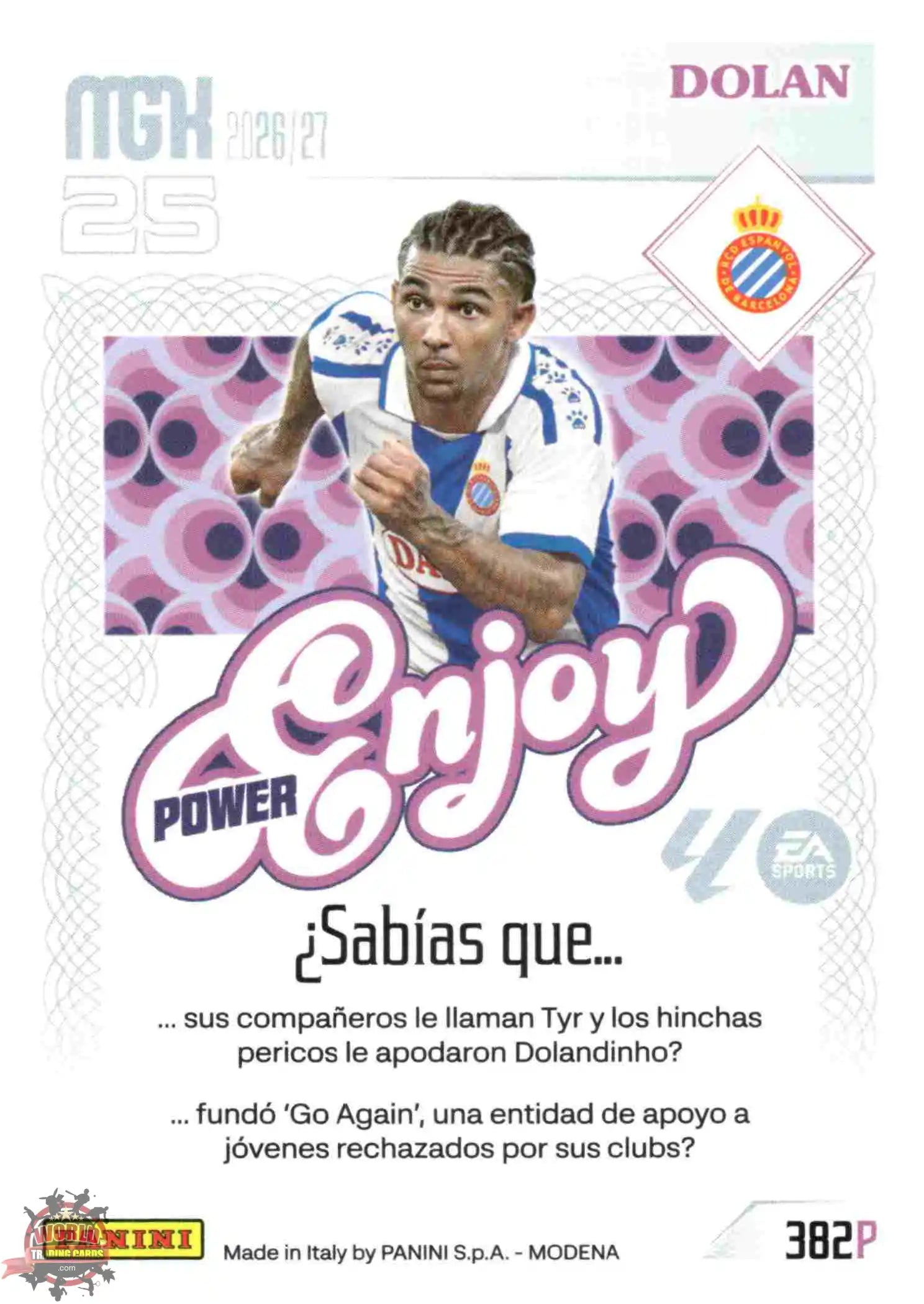 Panini | Megacracks | 2026-2027 | #382P | Dolan | RCD Espanyol | Enjoy Power