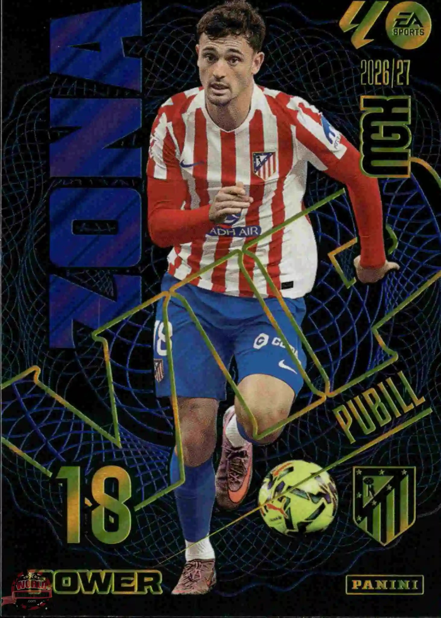 Panini | Megacracks | 2026-2027 | #404P | Pubill | Atlético de Madrid | Zona Vip Power