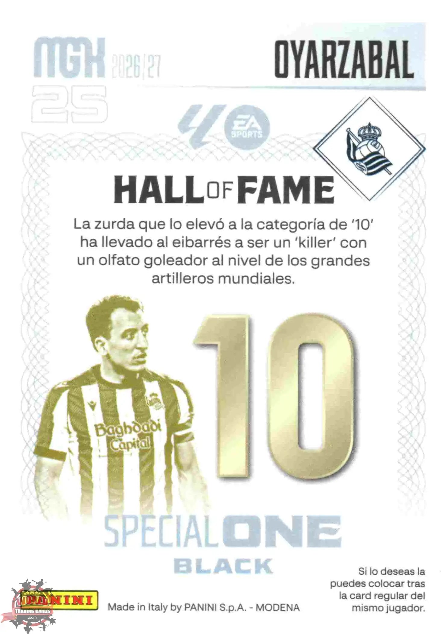 Panini | Megacracks | 2026-2027 | #SOB08 | Oyarzabal | Real Sociedad | Special One Black
