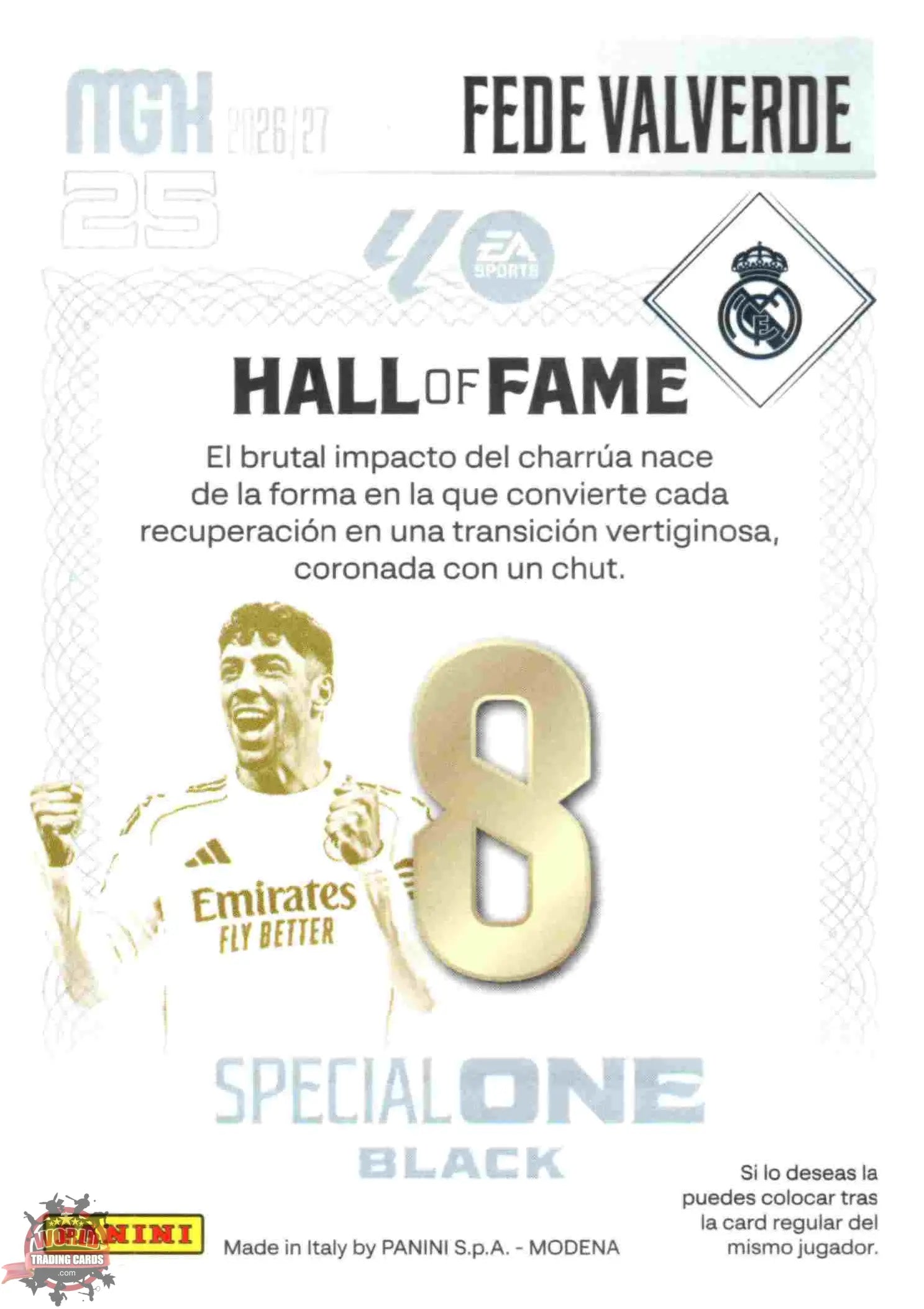 Panini | Megacracks | 2026-2027 | #SOB06 | Fede Valverde | Real Madrid | Special One Black