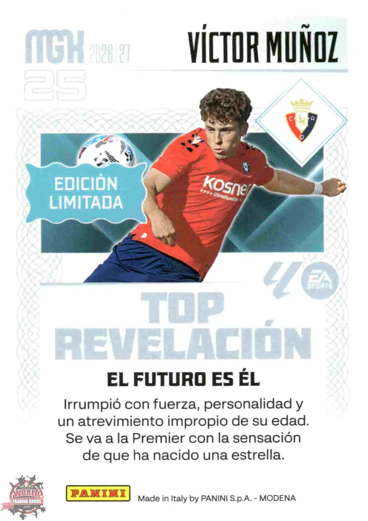 Panini | Megacracks | 2026-2027 | #EL01 | Víctor Muñoz | CA Osasuna | Edición Limitada