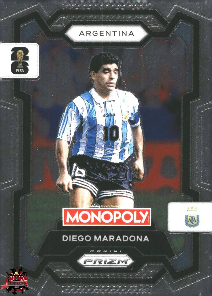 #PMPWC/003 | Panini | Monopoly | Prizm | FIFA World Cup | 2026 | Diego Armando Maradona | Base