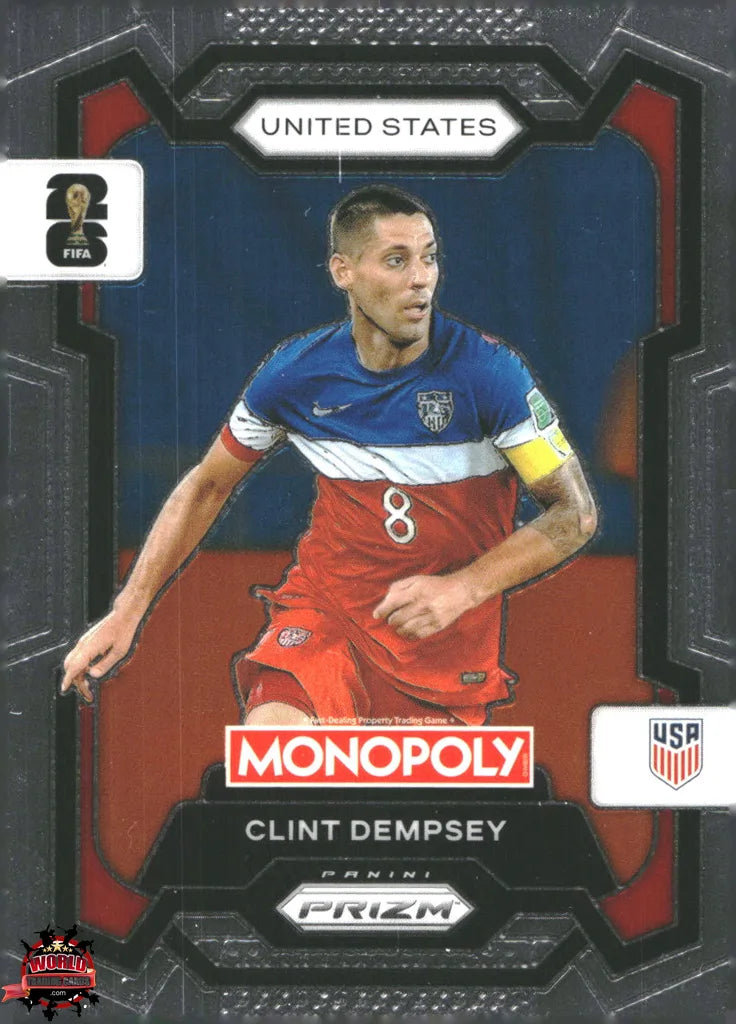 #PMPWC/051 | Panini | Monopoly | Prizm | FIFA World Cup | 2026 | Clint Dempsey | Base