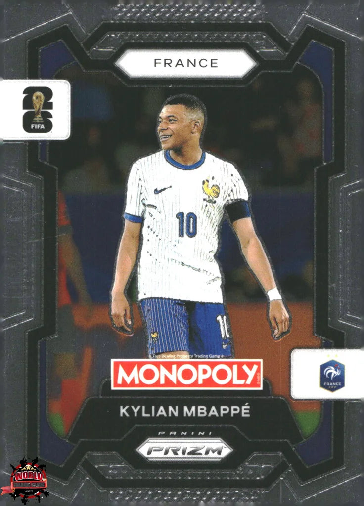 #PMPWC/007 | Panini | Monopoly | Prizm | FIFA World Cup | 2026 | Kylian Mbappe | Base