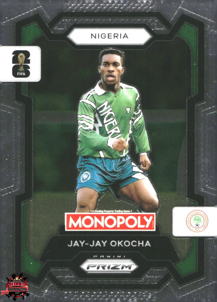 #PMPWC/082 | Panini | Monopoly | Prizm | FIFA World Cup | 2026 | Jay-Jay Okocha | Base