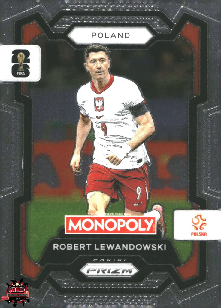 #PMPWC/084 | Panini | Monopoly | Prizm | FIFA World Cup | 2026 | Robert Lewandowski | Base