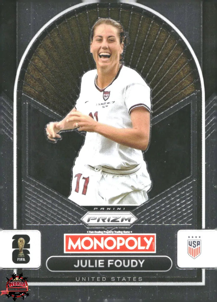 #PMPWC/093 | Panini | Monopoly | Prizm | FIFA World Cup | 2026 | Julie Foudy | Base